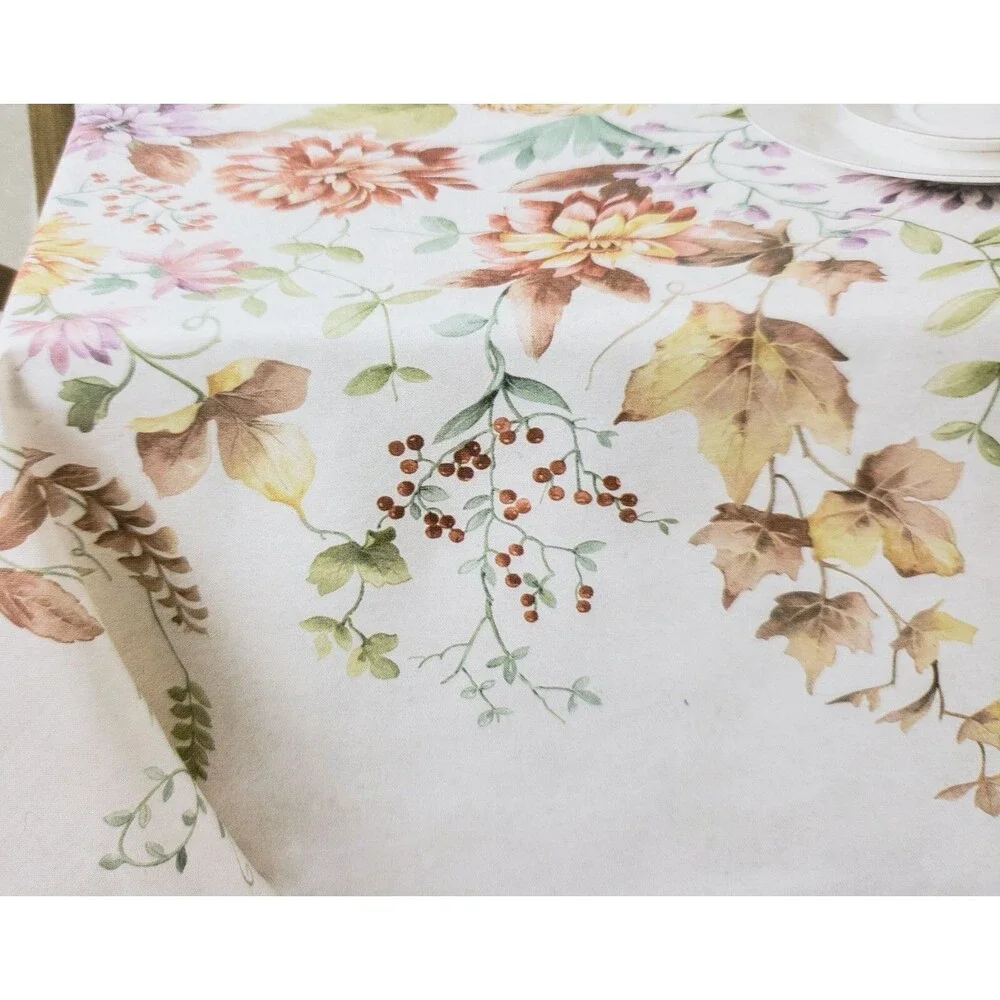 Printed Fabric Tablecloth,60